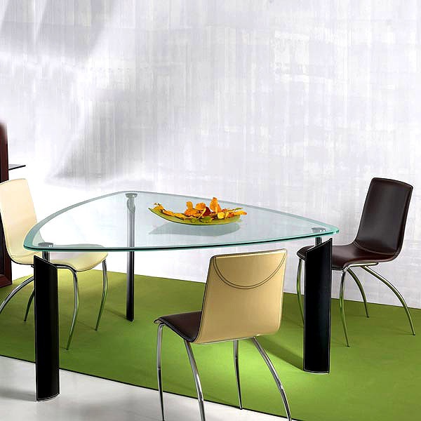 Dining table with glass top Just, Cattelan Italia