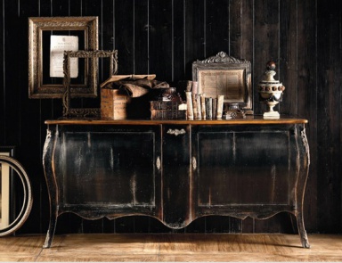 Pedestal with antique finish Stella del Mobile