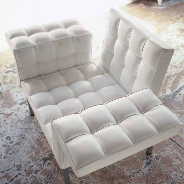 Armchair, upholstery leather or textile, Boss, Alivar