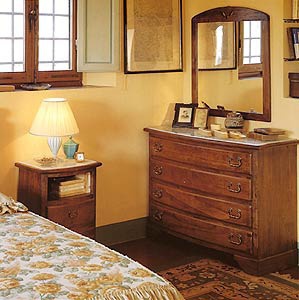 A chest of drawers made of solid wood, DOLFI