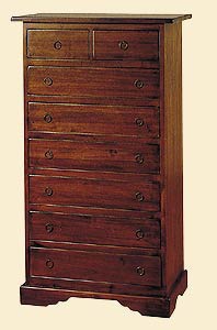 A chest of drawers made of solid wood, DOLFI