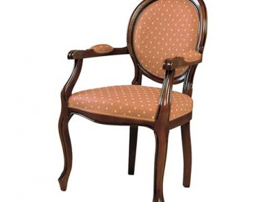 Chair with a curved backrest, Arcari