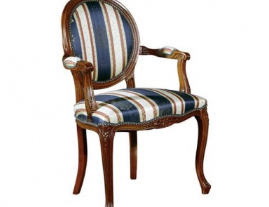 Chair with a curved backrest, Arcari