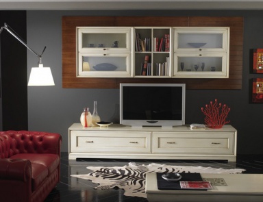 Modular system made of solid wood, at the stilema stand