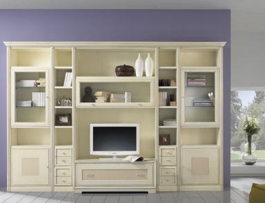 Modular system made of solid wood, at the stilema stand