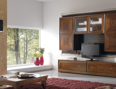 Modular system made of solid wood, at the stilema stand