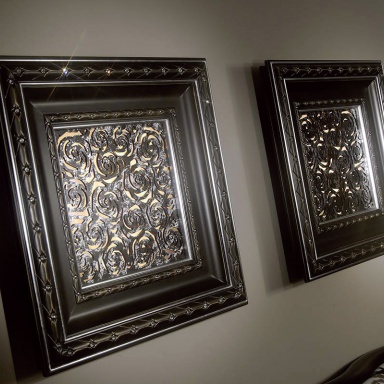 The panel under the TV to The Wall Home Cinema