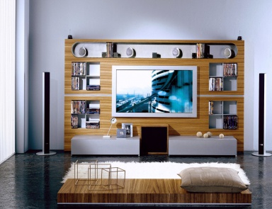 The panel under the TV, The Wall, Home Cinema, Vismara