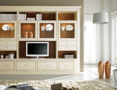 Modular system made of solid wood, at the stilema stand