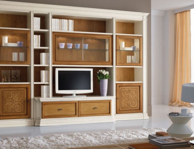 Modular system made of solid wood, at the stilema stand