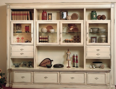 Modular system made of solid wood, at the stilema stand