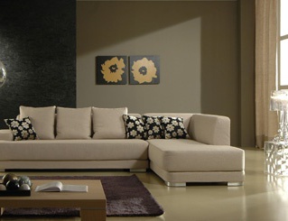 The sofa is modular, Essepi