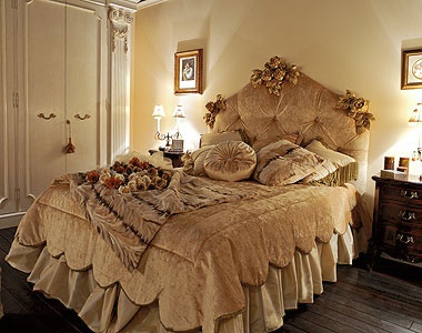 Bed with upholstered headboard Dei Fiori - DOLFI