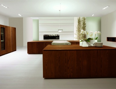 Set for the kitchen with facades made of ash, MK Cucine