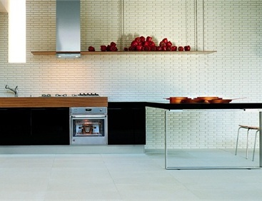 Set for the kitchen with black lacquer finish, MK Cucine
