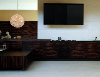 Set for the kitchen with veneered fronts, MK Cucine