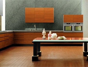 Set for the kitchen with the working area of stone, MK Cucine