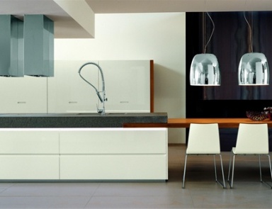 Set for the kitchen with veneer finish of teak, MK Cucine