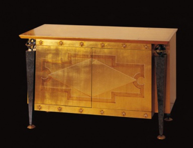 A chest of drawers with hinged doors, Wama