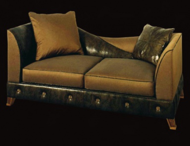 Two seater sofa with shaped back, Wama