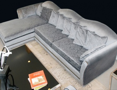 Modular sofa with a hidden frame, Wama