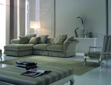 Corner sofa with a hidden frame, Valmori