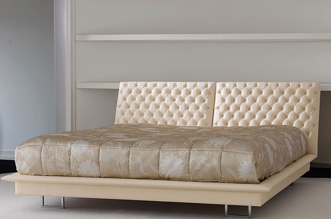 Double Bed With Upholstered Headboard Versace Home