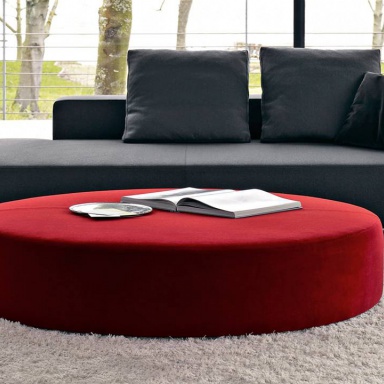 Pouf Filled With Polyurethane Foam Upholstered In Fabric Or Leather ...