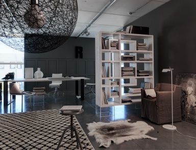 The rack on glass legs Piedi Plexiglass from Marchetti