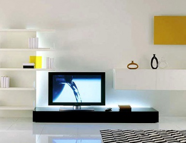 TV stand made of particleboard NC Bases, Acerbis International