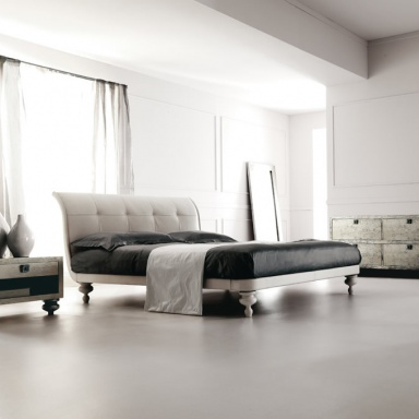 Bed with upholstered headboard Letto Keope II