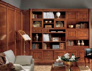 The bookcase on the frame from solid cherry and lime Lord Style, Bamax