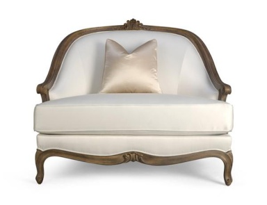 Deauville Bergere armchair with curved backrest, Christopher Guy