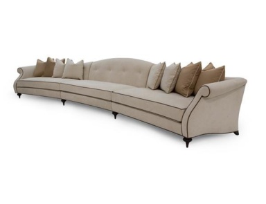 Four-seater sofa on wooden legs Cezanne, Christopher Guy