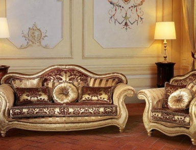 Sofa on a frame of solid wood covered with a cloth Alicante, BM Style