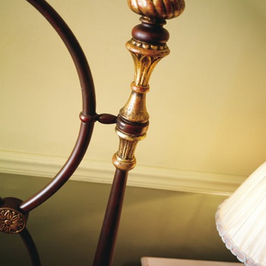 Bed with wrought iron headboard Letto Naxos