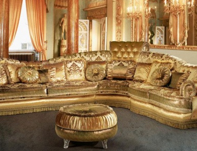 The corner sofa fabric upholstered Queen, BM Style