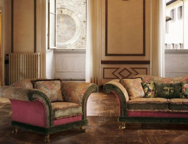 Chair legs of solid wood upholstered in fabric Samira, BM Style