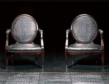 Chair with round backrest, Poles Salotti