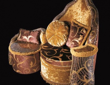 Chair with table fabric upholstered Shell, BM Style