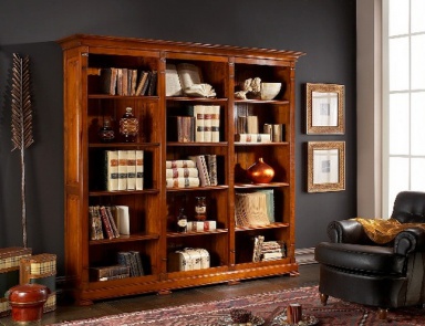 A bookcase with open shelves, Stella Del Mobile