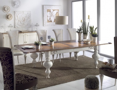 Dining table with curly legs, Stella Del Mobile