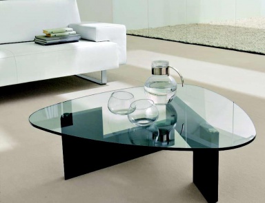 Coffee table on triangular base, Tonin Casa
