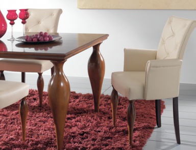 Chair with armrests, at the stilema stand