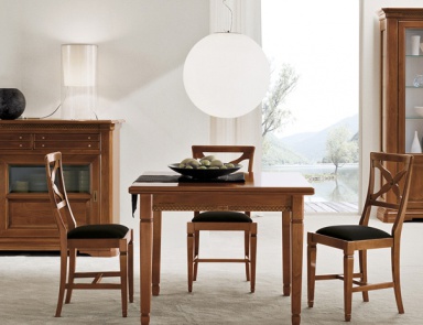 Dining table on a frame of solid beech 4432, Bruno Piombini