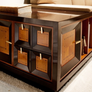 Sofa Divano Ad Angolo Ciliegio