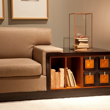 Sofa Divano Ad Angolo Ciliegio