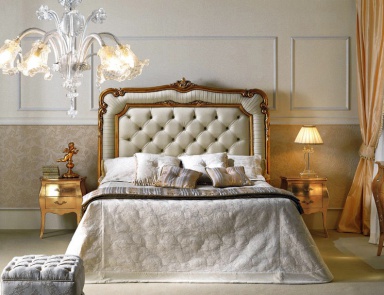 Bedroom with a frame made of wood poplar or Tulip tree Afrodite 08, Antonelli Moravio