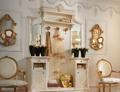 Entrance hall with wood frame made of poplar or Tulip tree Laccato Isabella 04, Antonelli Moravio