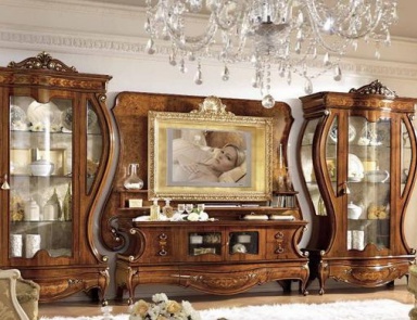 Living room with a wood frame made of poplar or Tulip tree Napoleone 02, Antonelli Moravio